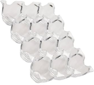 UKCOCO Boîte de Rangement pour Œufs en Acrylique 12 Grilles Transparente, Anti-Collision pour Réfrigérateur et Congélateur, Évite d’Écraser Œufs