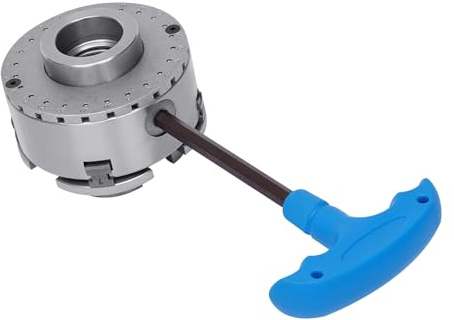 4 Backen Backenfutter M33 Selbstzentrierend, 96mm Drechselfutter mit 2 Schraubenschlüsseln, Spannfutter für Drechselbank und Drechselmaschinen