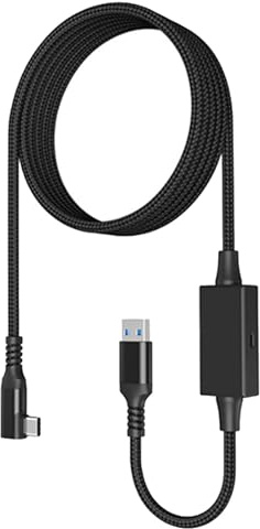 POENVFPO Cable de Conexión de Carga USB3.0 VR, Velocidades de Transferencia de Datos Rápidas, Función Plug and Play para una Conexión Perfecta, Adecuado para Entusiastas de la Realidad Virtual
