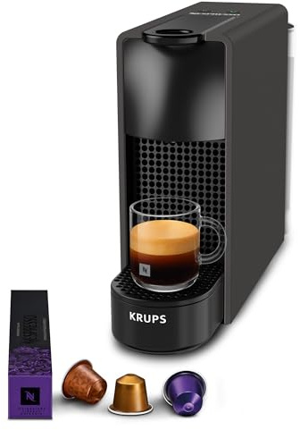 NESPRESSO KRUPS Essenza Mini Schwarz Matt Original Kapselmaschine XN110N