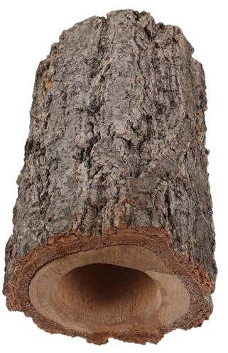 Hohopeti sköldpadda gecko grottor trädstam skydd gömma skydd gömställen stammen Reptile Cave terrarium för reptil champagneträd Brown