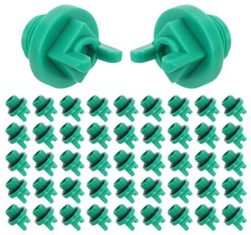 Gadpiparty 100 Pezzi Tappo per Tubo Plastica Raccordo per Tubo Acqua con Filettatura Maschio Tappo di Chiusura per Irrigazione Giardino Plug per Tubazione Multiuso Sigillatura e Antiperdita