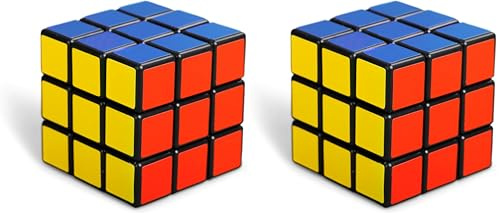 PARENCE Casse Tête en Forme 6x6 / Jeu, Speed, Cube Magique/Stimulation Mentale, Résolution de Problème, Noir, Blanc, Bleu, Vert, Jaune, Rose (Lot de 2)