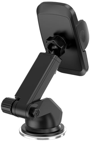 Cabilock Soporte Telefónico para Coche Ventosa Fuerte, Ajustable para Navegación, Compatible Teléfonos y Tabletas, Base Estable sin Vibraciones, Uso en Tablero y Parabrisas
