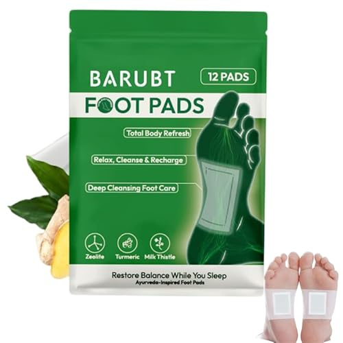 Verdora Deep Cleansing Fußpflaster für,Natürliche Inhaltsstoffe Fördern Durchblutung Verbessern Schlaf Für Alle Hauttypen (1 Stück - 12pcs)