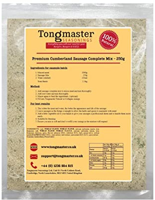 Tongmaster Premium Cumberland Sausage Complete Mix 250 g (Pack of 2)