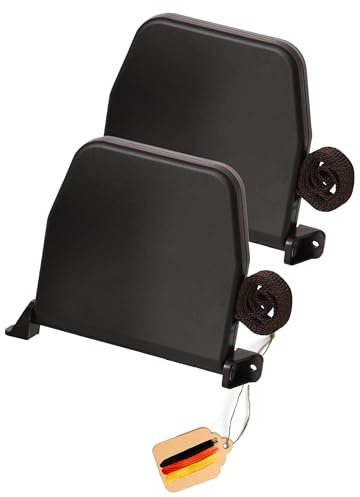 Rollwin 2x Rolladen Gurtwickler Aufputz - aus Deutschland - 155mm Lochabstand Braun Mini Rollladen Aufwickler mit 5m Gurt 14mm Braun genoppt Mini Wickler aufklappbar inklusive Rolladengurt…
