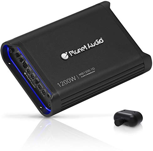 Planet Audio MB1200.1D 1200 Watts Max 1 Ohm Stable Mini Bang Monoblock MOSFET Car Audio Amplifier