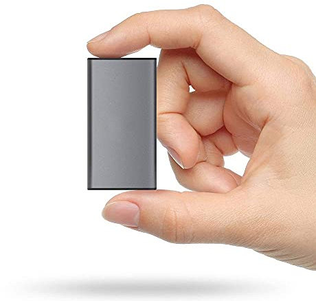 Disque dur externe SSD 2 To / 500 Go / 250 Go / 120 Go / 1,8 Type-C pour ordinateur de bureau, MacBook, ordinateur portable, PS4, Smart TV (Gris, 250 Go)