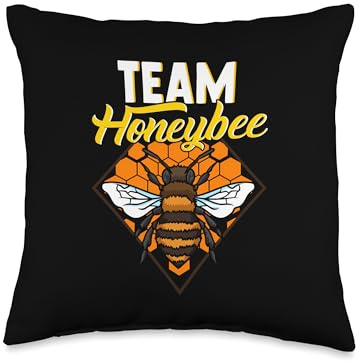 Beekeeper Design For Honey Bees Lover - Team Honeybee Throw Pillow