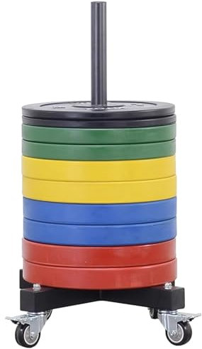 Supporto per Tappetino da Yoga Stoccaggio Di Dischi Olimpici Rotolanti, Rack Portapesi Per Garage In Palestra Domestica Per Piatti, Organizer Per Paraurti Salvaspazio Per Uomo Donna Fitness - Supporto