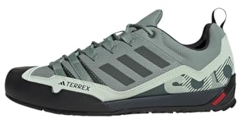 Adidas Unisex Adulto Terrex Swift Solo 2.0 Hiking Shoes, Silver Green/Legend Ivy/Linen Green, 41 1/3 EU