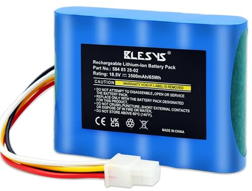 BLESYS 3500mAh Mähroboter Akku für Husqvarna Automower 310 315 315X Ersatzakku Modell 584 85 28-02 Kompatible mit Gardena Sileno City 250 500 R100Li Sileno+ R130Li R160Li Rasenroboter [18,5V 65Wh]
