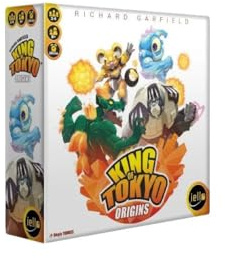 IELLO King of Tokyo: Origins | Leichte Version & ideal für Anfänger | 4 Neue Monster | Würfel & Kräfte | 2-4 Spieler | 30 Minuten