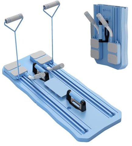 Pilates Reformer für zuhause, Pilates Reformer Maschine, Faltbare Pilates Brett, Multifunktionales Pilates Ausrüstung für Zuhause und Fitnessstudio, Tragbares Fitness Geräte für Zuhause