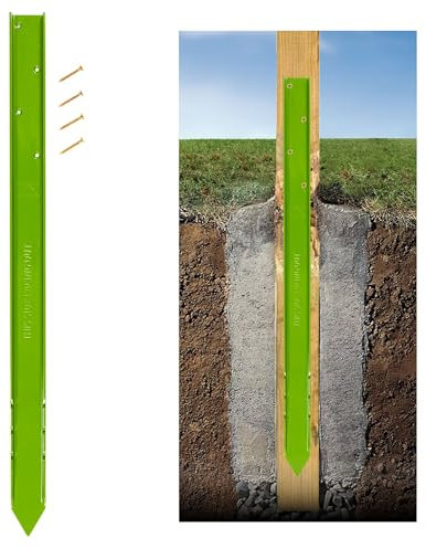 Fence Rescue – Fence Post Repair Stake Anchor 750mm Long | Ideal for Wooden Posts Set in Concrete | Repair Leaning or Broken Fence Posts | Heavy Duty | Re-useable | Quick to Install | 1 Stake per Post