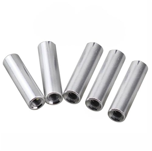 Schraubengewinde M4 M5 M6 Abstandsschraube mit Innengewinde Langmutter Runde Aluminium-Abstandsstangen 6mm 8mm 50mm 100mm Säulenabstandshalter Achsenmutter(35mm,M5 5pcs)