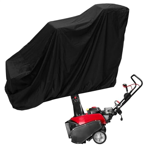Generic Schneepflugabdeckung, wasserdichte Abdeckung für Outdoor-Schneefräsen | Schneepflug-Abdeckung, leichtes 210D-Oxford-Gewebe und wasserdichte PU-Basis, schützt vor Wasser, UV, Schnee, Wind