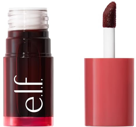 e.l.f. Sheer For It Blush Tint, Multi-Use, Long-Lasting Lip & Cheek Make-up, Creates a Natural Flush Finish, Vegan & Cruelty-Free, Cherry Cola