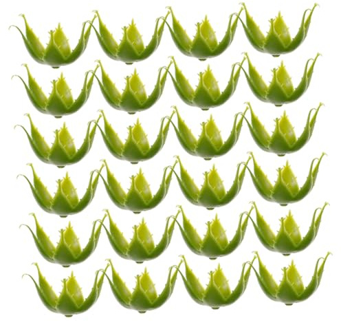Gatuida 60 Calices De Fleurs Artificielles Socle pour Bouquet De Roses Vert Plastique Solide Loisirs Créatifs Décorations Mariage Compositons DIY