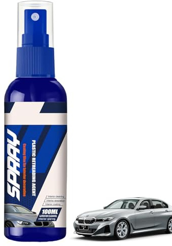 Efface Rayure Voiture, Renovateur Plastique Voiture Interieur, Revêtement en Plastique Remise à Neuf, Efface Rayure Plastiques, Restaurateur des Pièces du Véhicule pour L'intérieur, 100ml