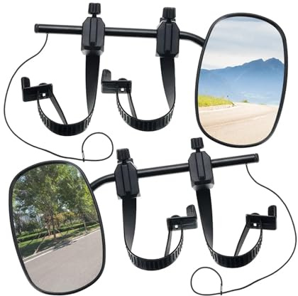 Retrovisore Esterno Per Roulotte, Rimorchi, Auto, Specchietto Retrovisore 1 Paio Di Specchietti Universali Da Traino Regolabili A Clip Di Forma Rettangolare Laterali(Belt style)