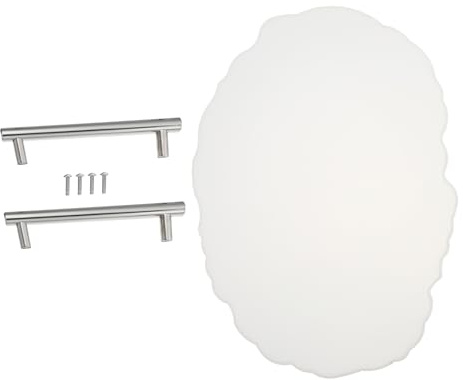 VILLCASE Stampo in Silicone Flessibile per Sottobicchieri con Doppie Maniglie Vassoio per Frutta Creativo per DIY Materiale Durevole e Facile da Pulire Adatto Regali Artigianali
