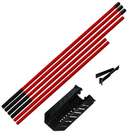 Bastoncini di allineamento da Golf – Bastone Guida oscillante Flessibile, Attrezzatura Portatile di per Allenamento, Asta Professionale per Pratica per Campo Guida, Strumento ad Angolo