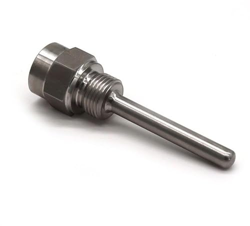 Doigt de gant à visser mécano-soudé DG1209-30 – Gaine inox 316L Ø 9×1 mm – Longueur utile 30 mm – Raccord Filetage 1/2 gaz mâle/femelle – 100 bar – PROSENSOR France