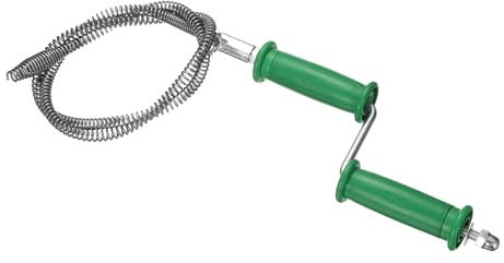 QUARKZMAN Desatascador Manual De Fontanería 2/5 (10mm) Diámetro 6.5 Pies Serpiente Flexible Para Desagües Con Conector Para Taladro Resorte Destapa Cabello Para Baño Lavabo Alcantarilla