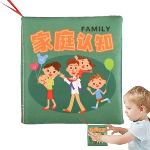 Generisch Libros de tela para bebés, libros crujientes para bebés,Libro de tela suave libro de tela suave libro de tela | Libros crujientes para 9 meses de edad, mejoran la capacidad de observación