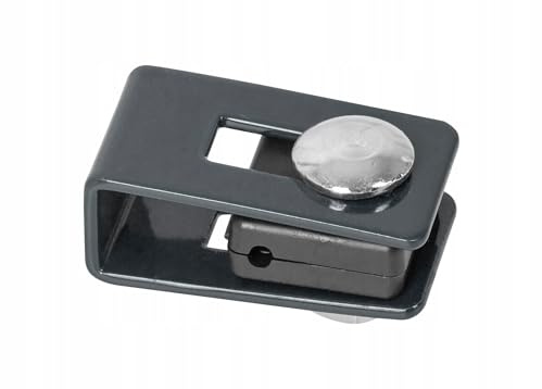 Alma Manufacturer Doppelstabmattenzaun Befestigung - 5x2 cm - U-Halter U-Bügel - Graphit 50 Stück