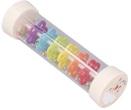 SPYMINNPOO Rainmaker Education Rain Stick Jouet pour Enfants, Créant Un Véritable Son de Pluie, Matériau en Bois Durable pour la Maternelle à la Maison (L)