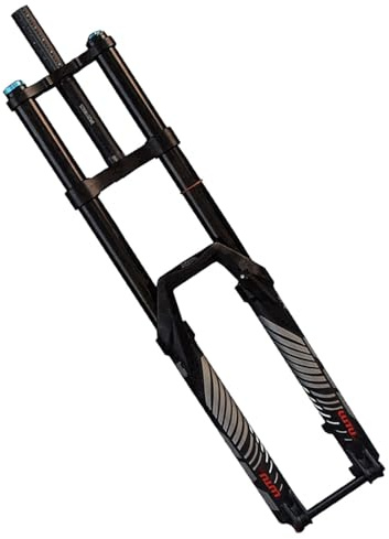 LHHL Forcella Bici 27,5 29 Pollici MTB Doppio Controllo delle Spalle Sospensione in Discesa DH Aria Ammortizzatore per Bicicletta Corsa 200mm(29inch)
