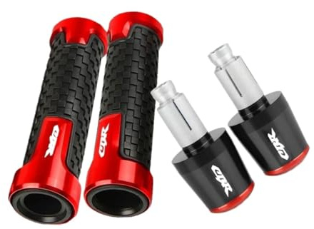 Motorrad-Lenkergriffe, 22 mm, mit Endstopfen, kompatibel for Honda CBR 600 400 900 650 150 125 300 500 929 954 1000 250 R RR F for XX