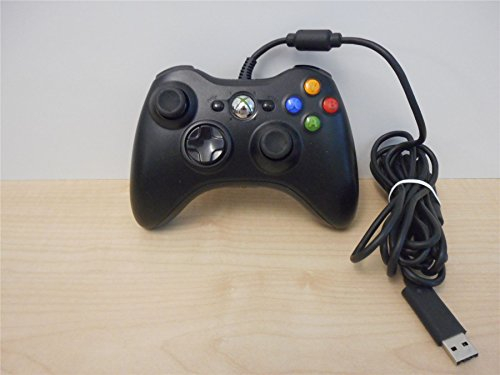 Official Xbox 360 Wired Gamepad - Black (Xbox 360)