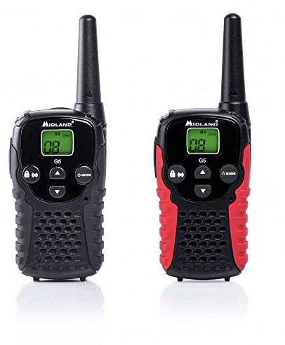 Midland G5-C Radio/Walkie-Talkie, Schwarz/Rot