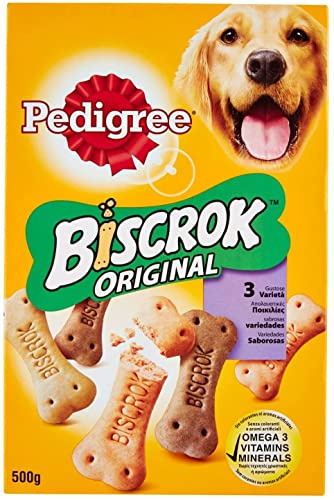 PEDIGREE Hundekekse 3 Varianten 500g für Erwachsene Hunde (Adult Dogs) - Medium, Standard, Beutel, 560 Gramm