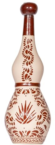 Super Premium Brauner Tequila aus Jalisco-Mexiko, 100% Agave, 38% vol, 2-fach destilliert, 3 Jahre in Eichenfässern gereift, Keramikflasche 700ml - Tequila Añejo LA COFRADIA TORRE DE PICOS, 38% vol.