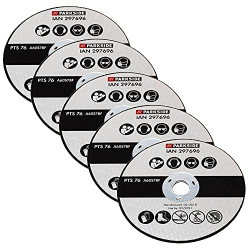 PARKSIDE® Disques à tronçonner PWSZ 76 A1 Metal 7 Pieces (1)