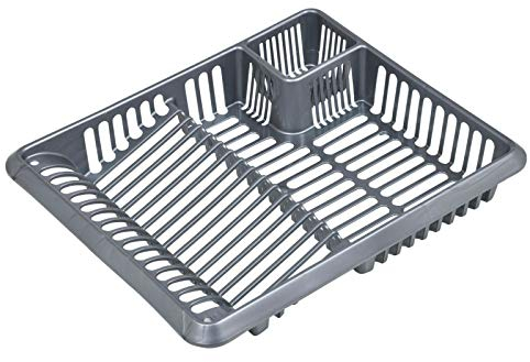 URBNLIVING TML Silver Large Dish Drainer