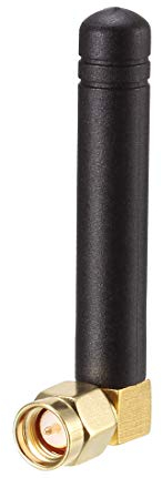 sourcing map WiFi Antenne 2dBi 2.4/5.8GHz SMA/RP-SMA Mâle Droit Angle Coude Connecteur Bi-Bande Omnidirectionnel Compatible avec Bluetooth/Zigbee Antenne SMA Mâle