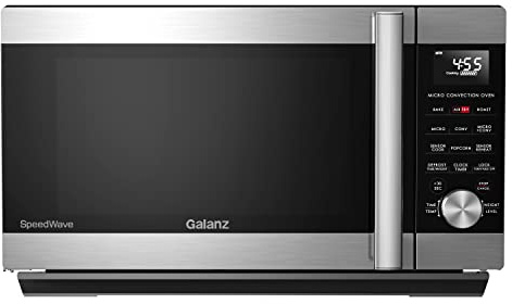 Galanz GSWWA16S1SA10 3-in-1 SpeedWave with TotalFry 360, Microwave, Air Fryer, Convection Oven with Combi-Speed Cooking, 1.6 Cu.Ft/ 1000W, Stainless Steel