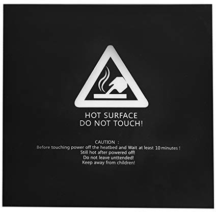 TUZUK 3D-Druck Build Surface 3D-Druckerplatte für beheiztes Bett 210 mm x 210 mm (quadratisch) - 3 Stück