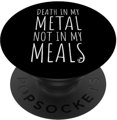 Death In My Metal Not My Meals Vegetarier Vegan Death Metal PopSockets Klebender PopGrip