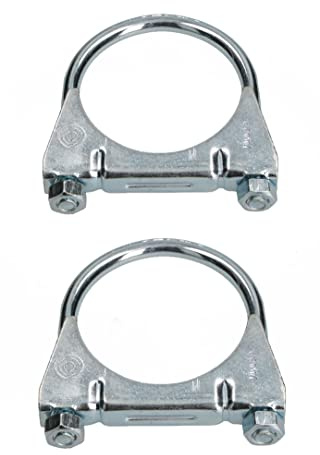 KOTARBAU® 2er Set Bügelschelle 60mm Auspuffschelle Rohrschelle Rohrbügelschelle U-Bolzen für Montage von Antennen Rohren Masten Universalschelle für Rohrverbindungen