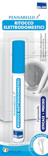 PARODI & PARODI - Pennarello Indelebile Utile per Rinnovare Scrostature Elettrodomestici Bagno e Cucina, Pennarelli Punta Grossa Indelebili Alta Tenuta, Accessori Cucina Utili Made in Italy, Bianco