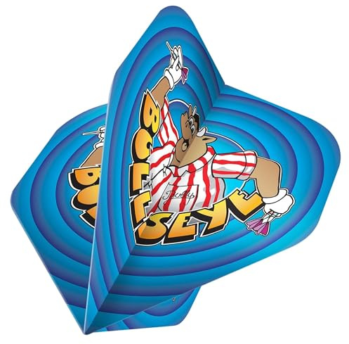 Darts Corner Bullseye Dart Flights | 100 Micron Premium Extra Strong Standard No2 Flight (F3889) 3 Sets
