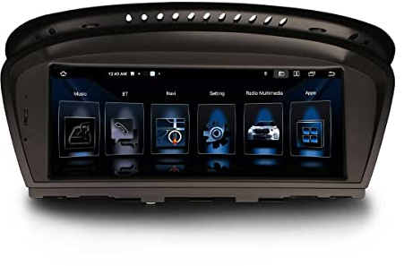 Erisin 8.8 Snapdragon Android 14 4GB+64GB 8-Kern Autoradio Bluetooth GPS Navi für BMW 3er E90 E91 E92 E93 5er E60 E61 6er E63 E64 CIC-System Unterstützt IPS iDrive DAB+ CarPlay Android Auto DSP WiFi