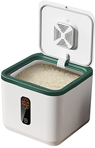 Stockage de riz Conteneur de stockage de riz Distributeur de riz Conteneur de riz Conteneur hermétique de stockage de nourriture sèche 10l Bac à riz Boîte d'organisation de céréales pour haricots